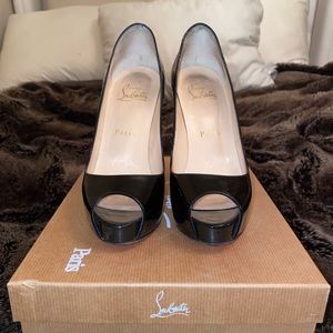 Christian Louboutin open toe Prive pumps